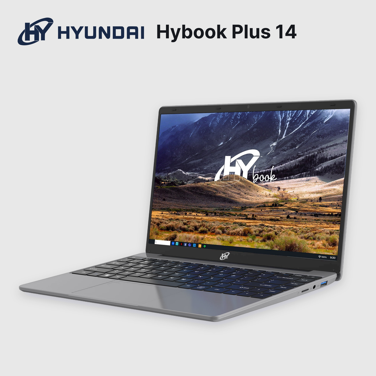 Laptop Hyundai Hybook Plus 14 Celeron N4020 4GB 128GB eMMC 14" (HT14CC1C46SG)