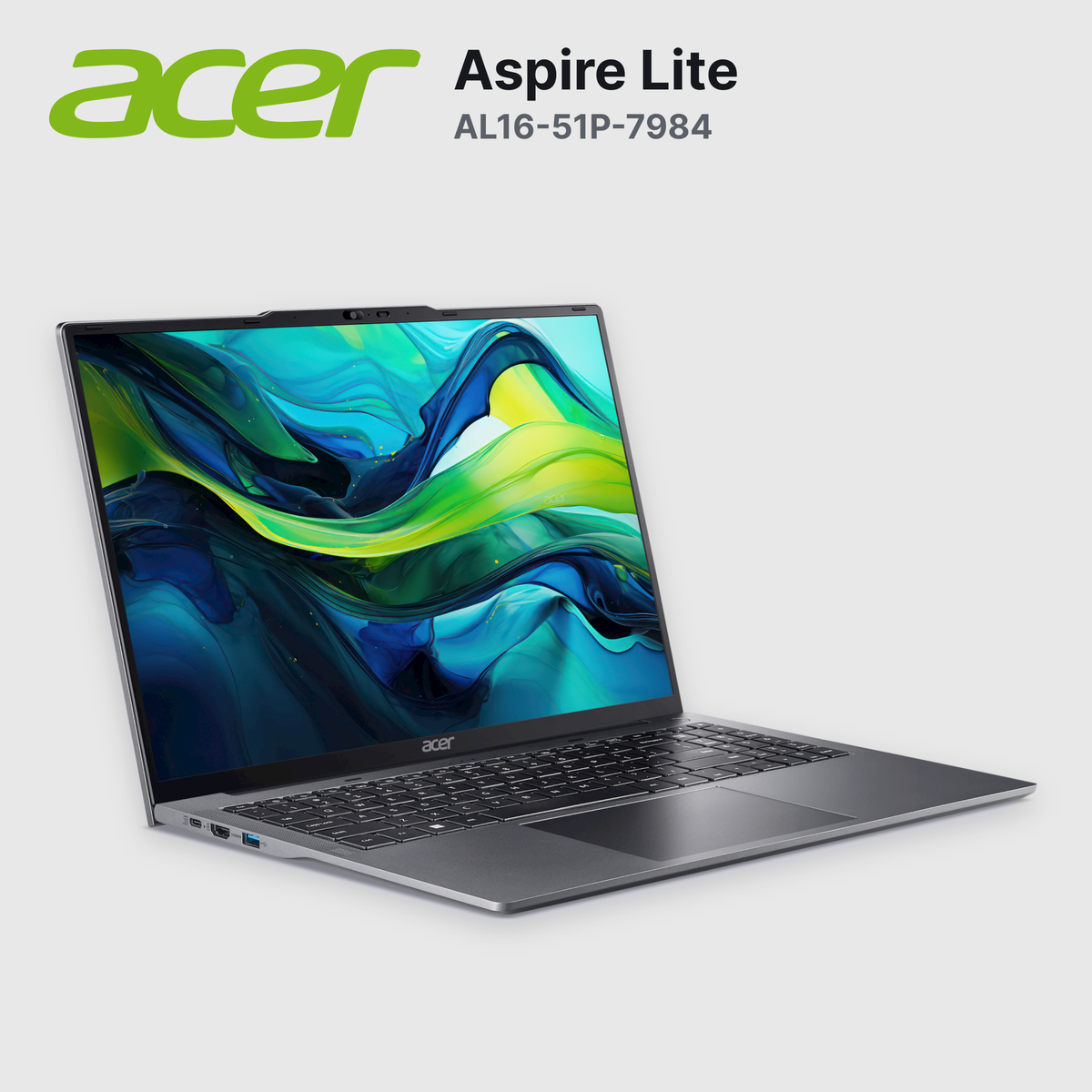 Laptop Acer Aspire Lite AL16-51P-7984 Core I7-1255U 16GB 512GB SSD 16" (NX.KX0AL.006)