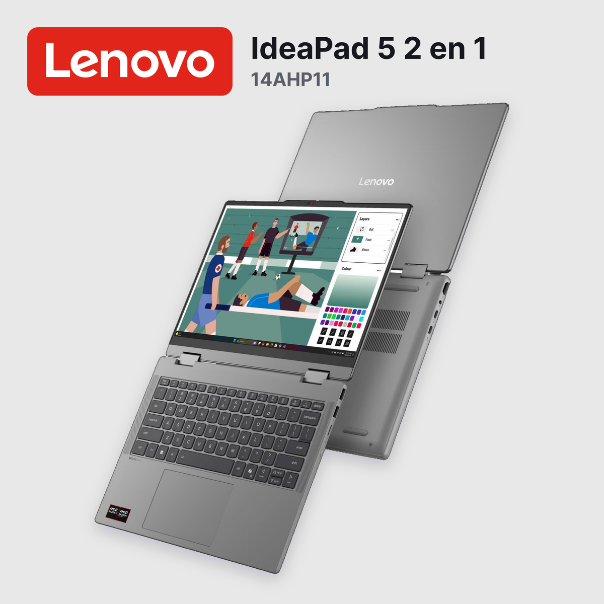 Laptop Lenovo IdeaPad 5 2 en 1 14AHP11 Ryzen 7-250 16GB 512GB SSD 14" (83UJ0012LM)