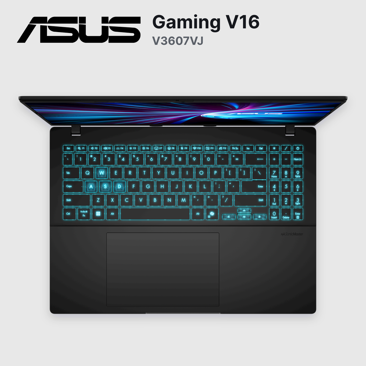 Laptop ASUS Gaming V16 V3607VJ Core 7-240H 8GB 512GB SSD RTX 3050 15.6" (90NB15V1-M00KR0)