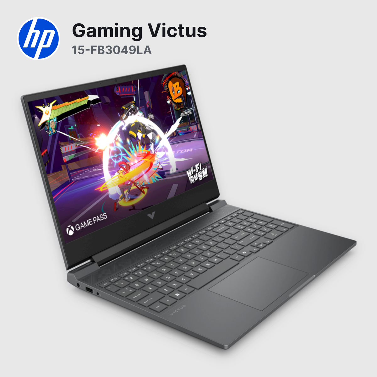 Laptop HP Gaming Victus 15-FB3049LA Ryzen 7-7445HS 8GB 512GB SSD RTX 4050 15.6" (D53P1LA#ABM)